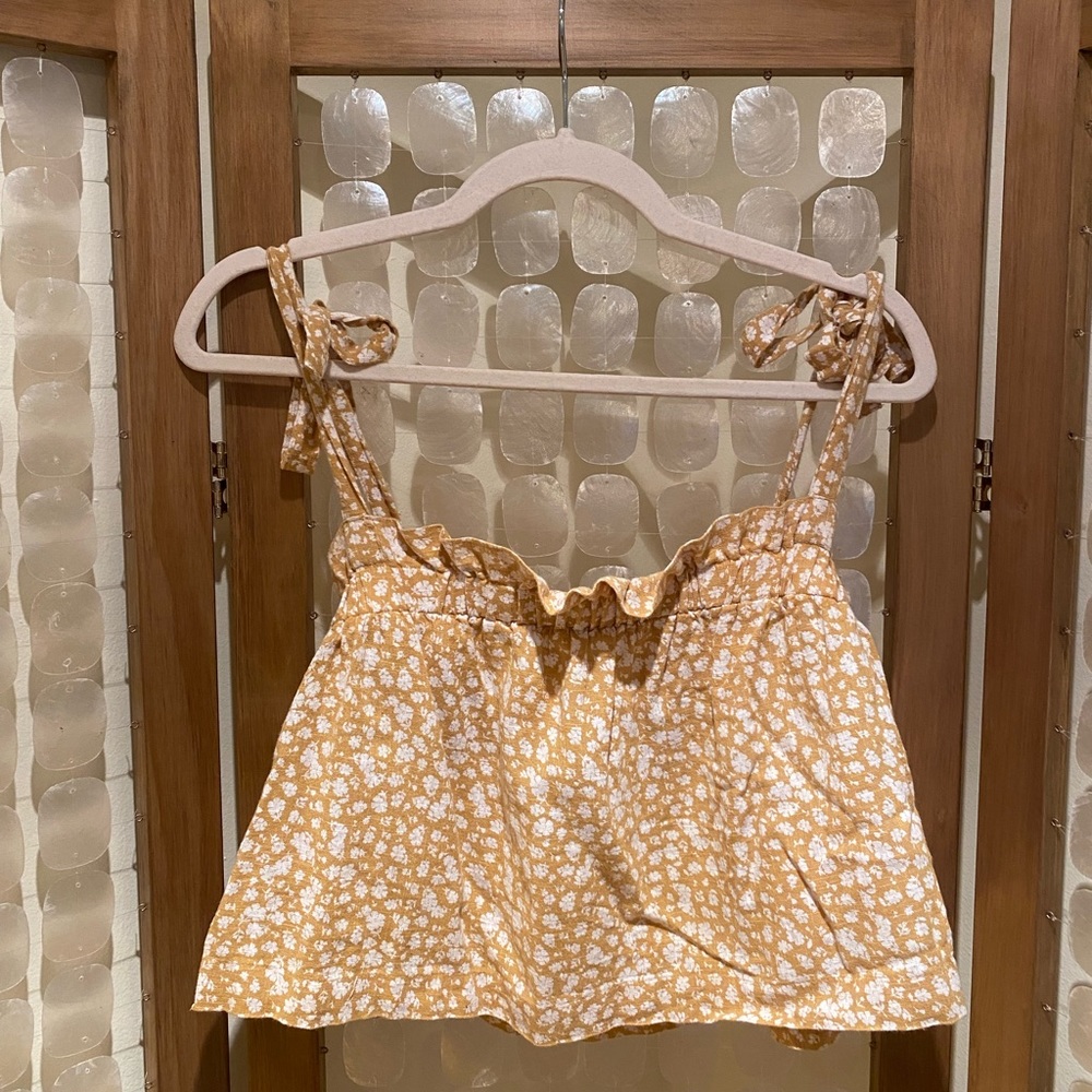 Floral Crop Tank